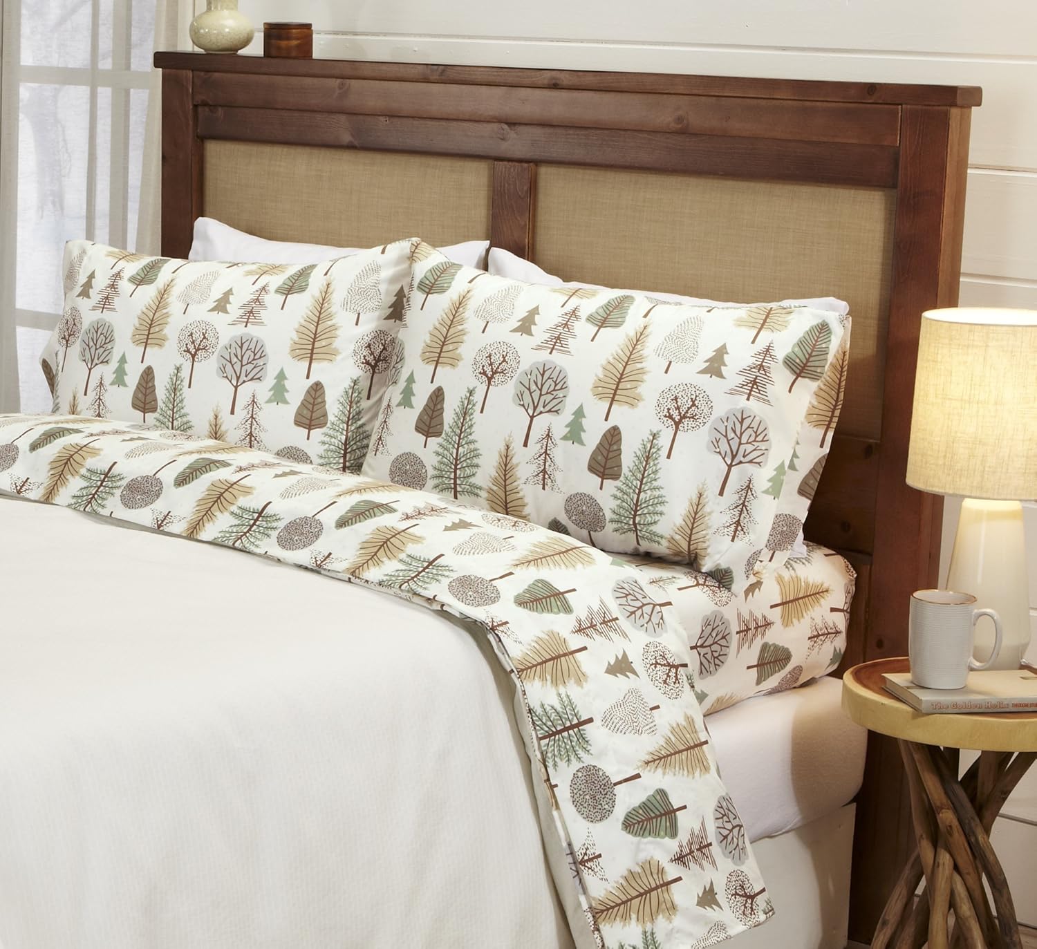 4Piece Lodge Printed UltraSoft Microfiber Sheet Set. Beautiful
