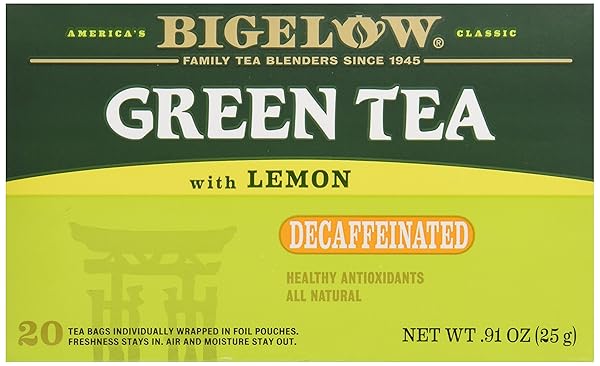 BIGELOW TEA GREEN TEA WITH LEMON, DECAF, 20...