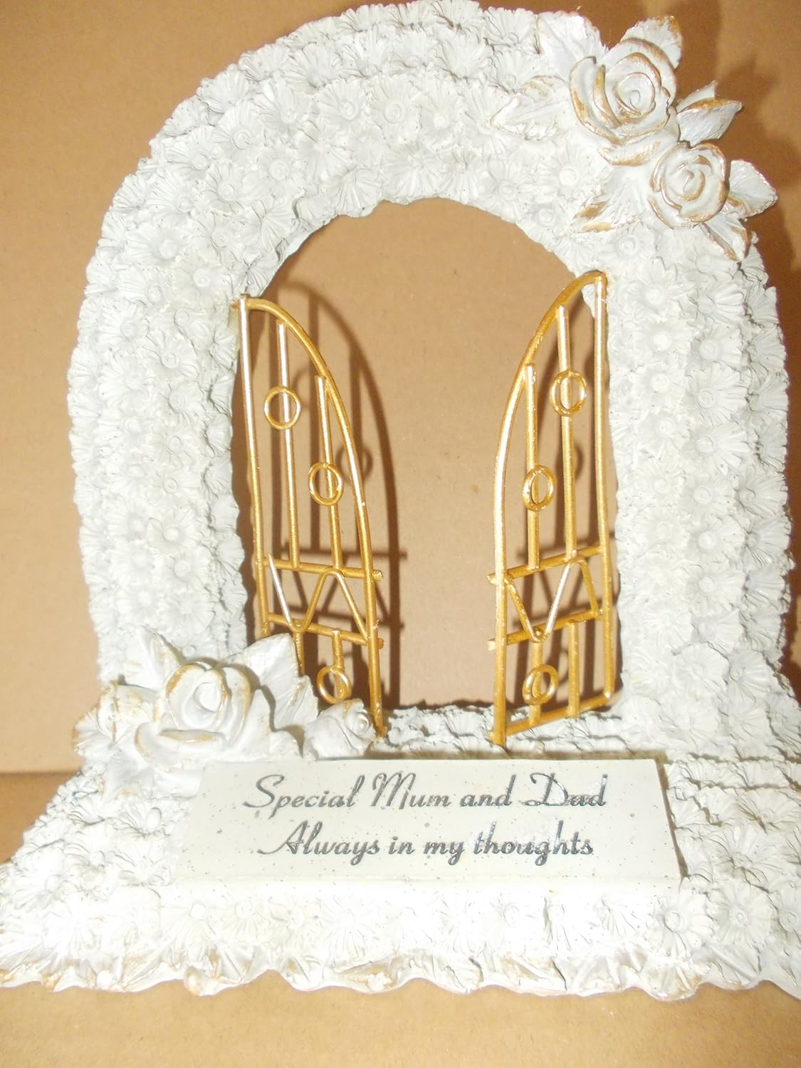 Special Mum and Dad Gates Of Heaven Graveside Ornament Amazon.co.uk Kitchen & Home