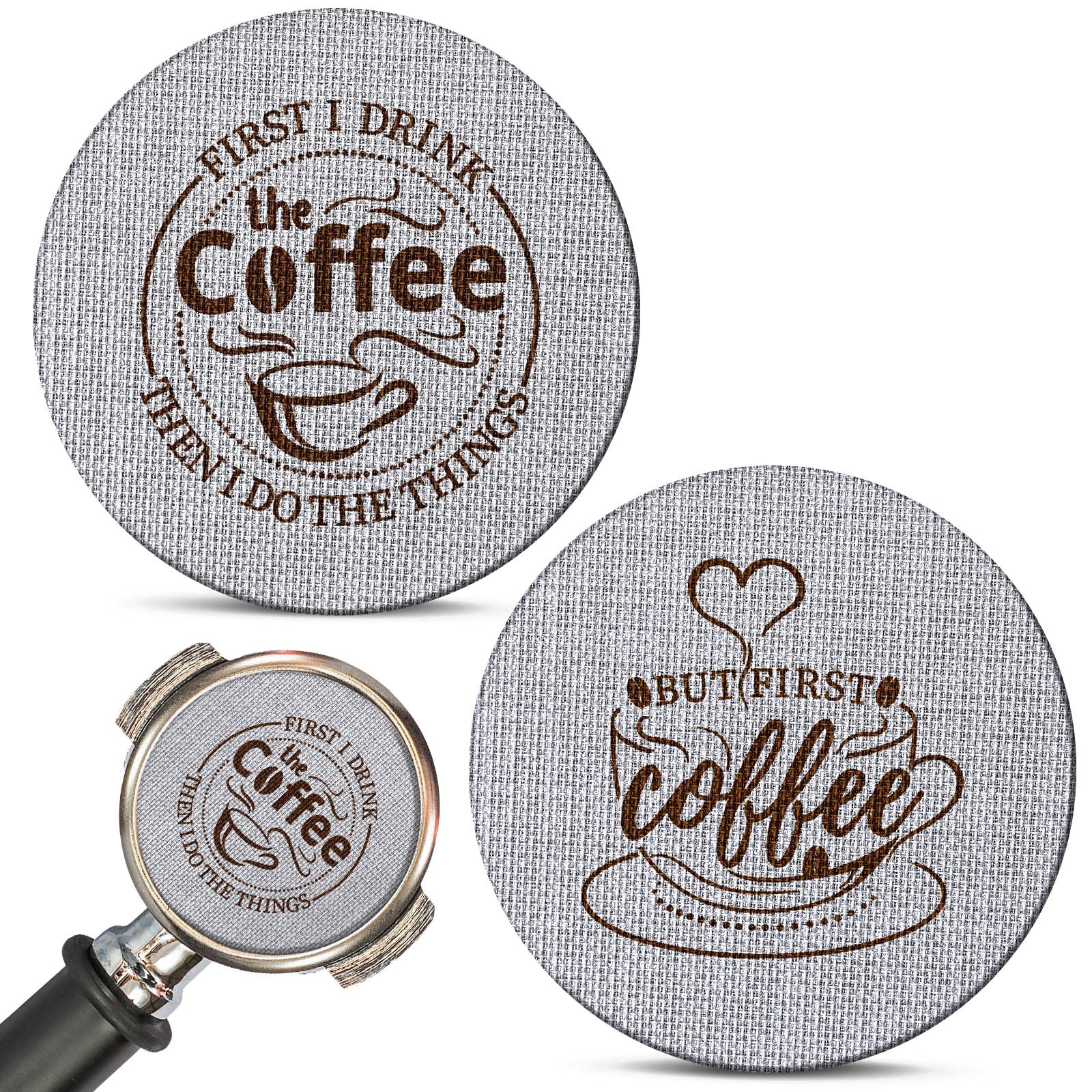 Photo 1 of Yaomiao 2 Pieces 53.3mm Espresso Puck Screen, 1.7mm Thickness 150 Micrometre Reusable Barista Espresso Screen Stainless Steel Coffee Filter Mesh Plate for Bottomless Portafilter Filter Basket