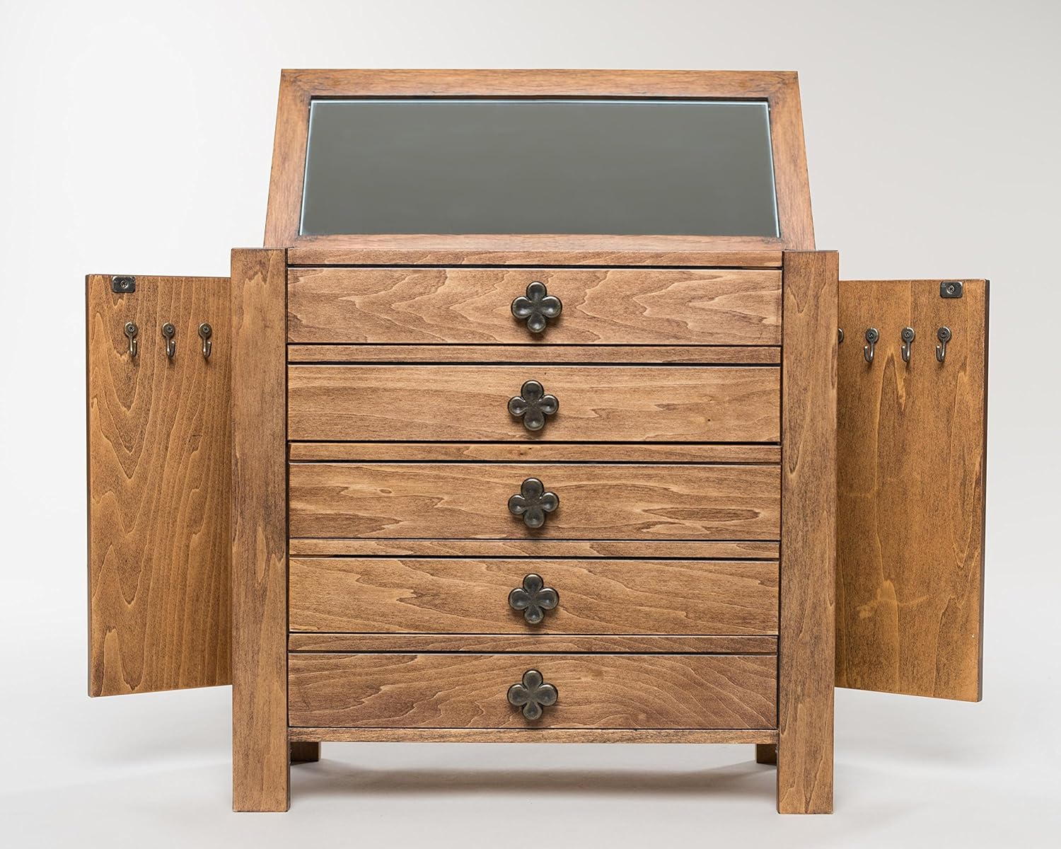 Hives and Honey Rustic Pine Taylor Jewelry Box: Home & Kitchen