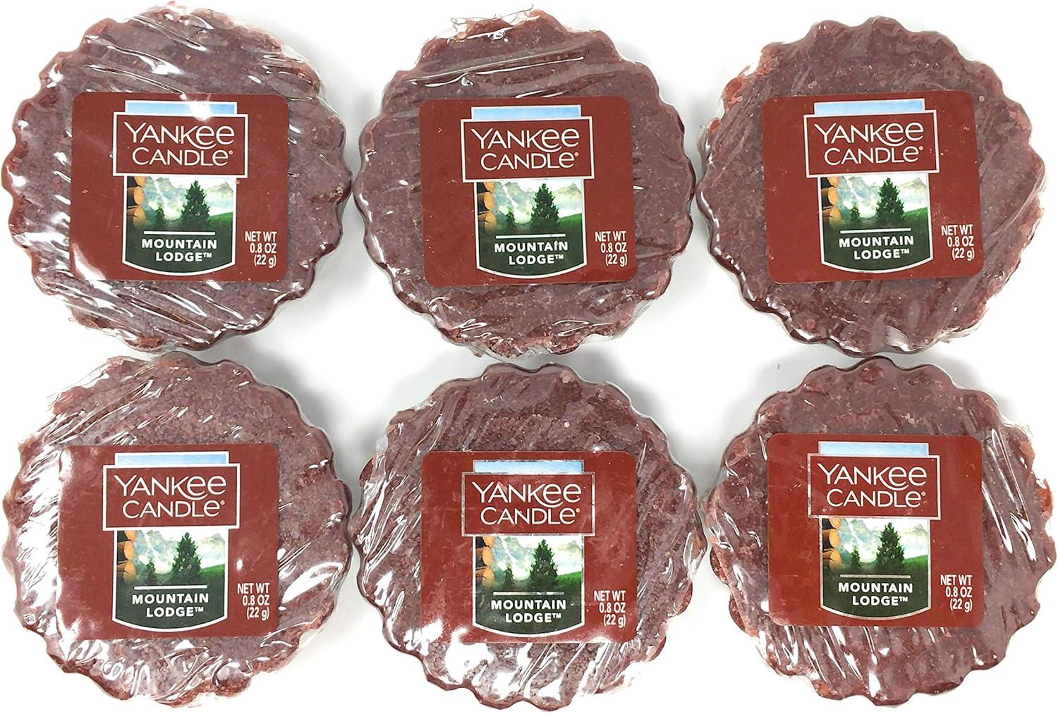 Yankee Candle Lot of 6 Mountain Lodge Tarts Wax Melts Home