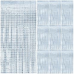 Square Tinsel Curtain Backdrop - 10pcs Glitter Foil