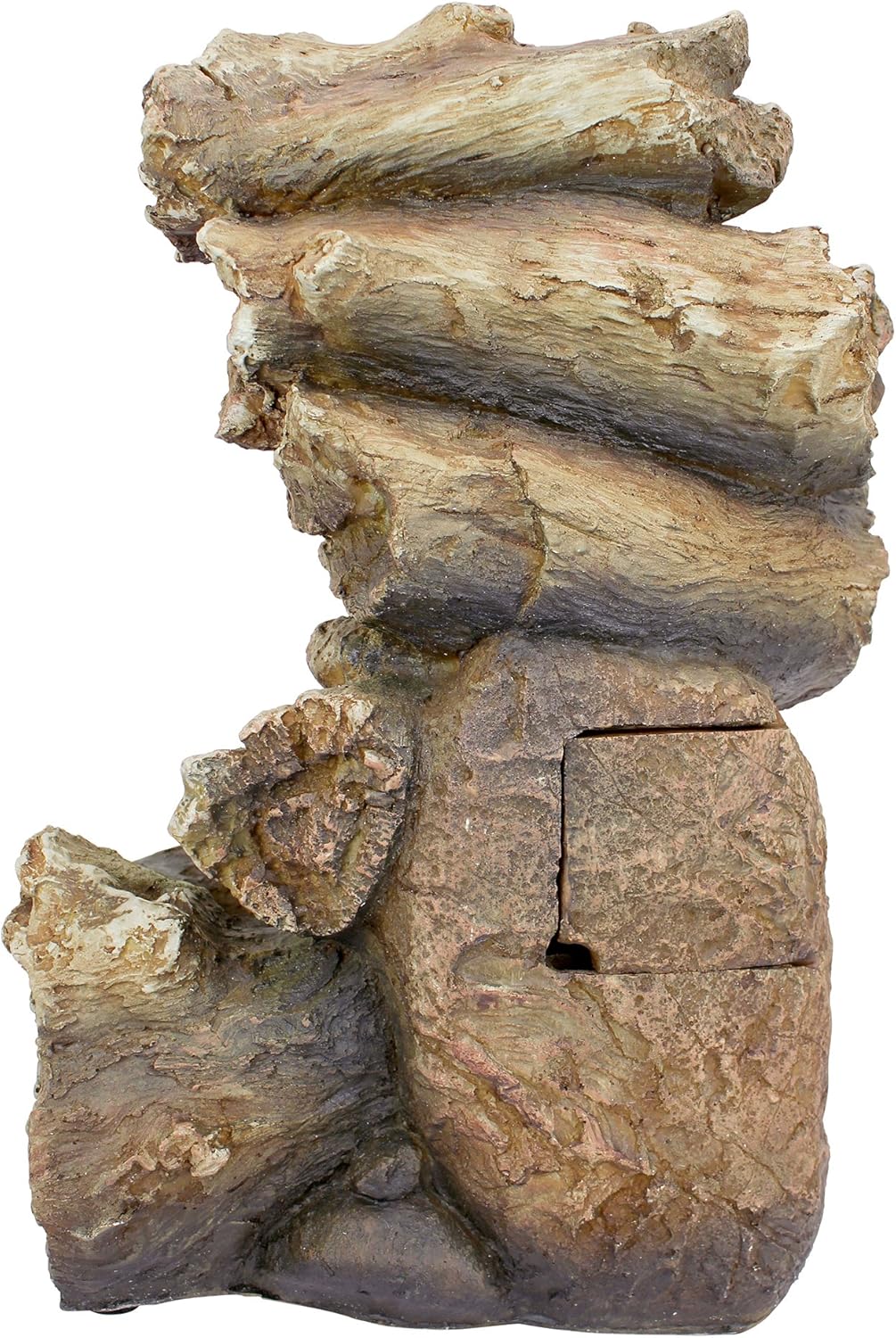 Water Fountain with LED Light - Mesquite Falls Garden Decor Fountain - Outdoor Water Feature: Garden & Outdoor