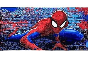 ROYAL WEAR Kids Official Licensed Character Soft Beach/Hooded Bath Towel 27 X 55 (Spiderman, 27 x 58)