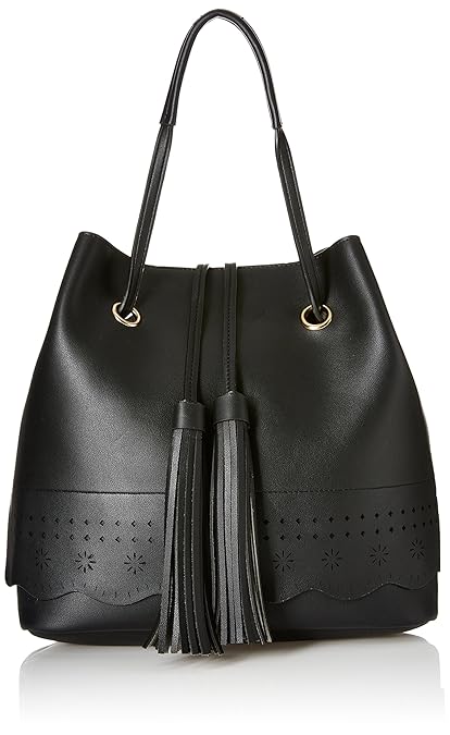 Alessia74 Womens Tote Bag with Pouch (Black) (Set of 2) (PBG514A)