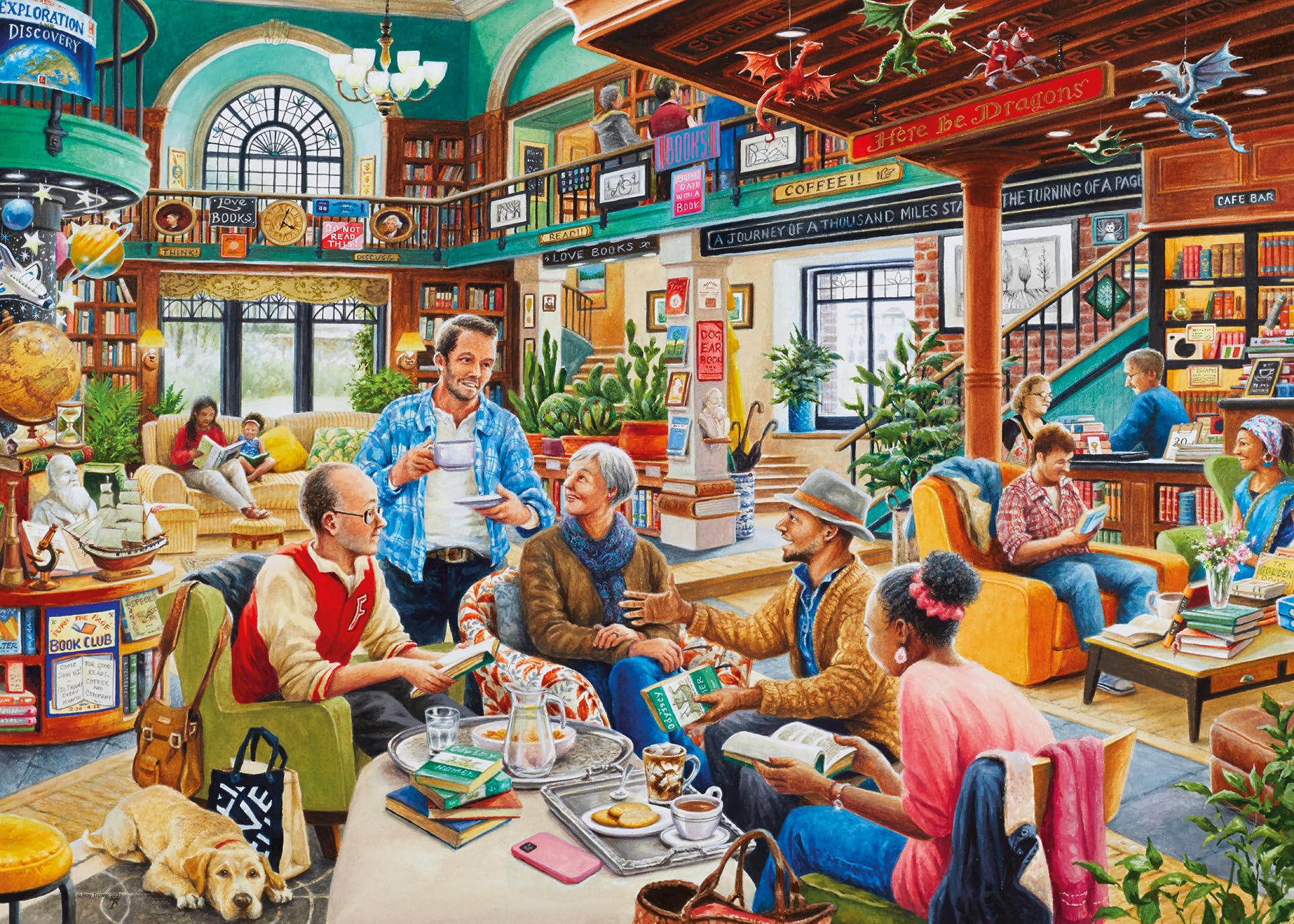 Ravensburger Turn the Page Bookclub 1000 Piece Jigsaw Puzzles for Adults and Kids Age 12 Years Up