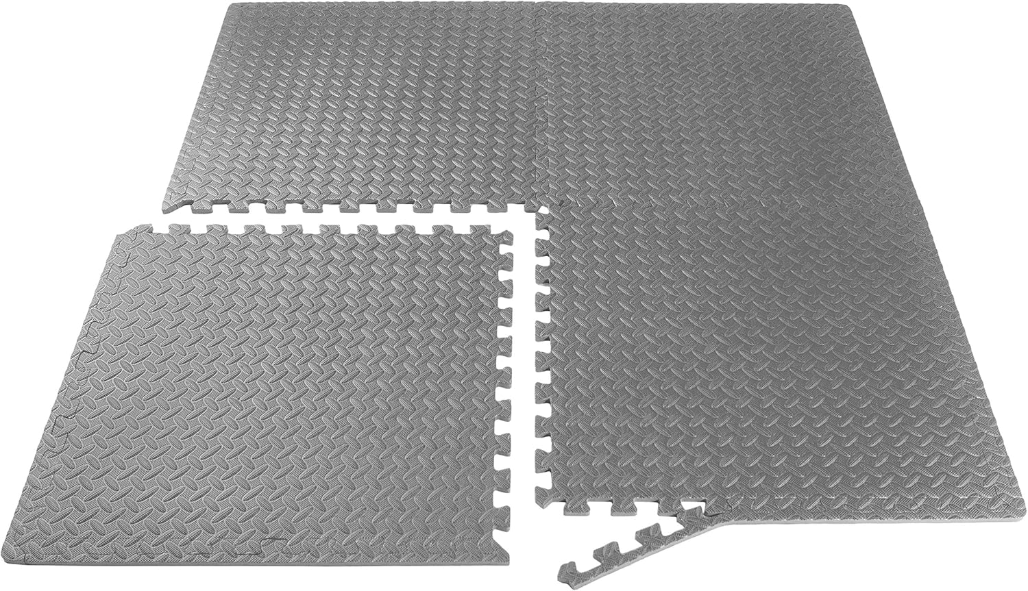 ProsourceFit Extra Thick Puzzle Exercise Mat 1/2", EVA Foam Interlocking Tiles for Protective, Cushioned Workout Flooring for Home and Gym Equipment, Grey : Sports & Outdoors