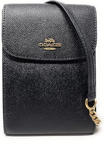 coach phone crossbody in pebbled leather