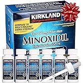 Minoxidil Liquid Extra Strength Hair Regrowth Treatment for Men, 5% Topical Solution, 6 Months Supply - Dropper Applicator and Bonus Free Instructional Guide Included