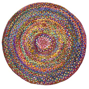 The Indian Arts Fair Trade Geflochten Rund Chindi Recycelte