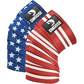 DMoose Fitness Knee Sleeves for Weightlifting with 2 Straps &amp; Gym Bag - 7mm Compression Sleeve for Joint Stability &amp; Squats