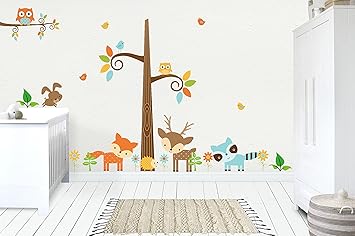 woodland theme wall decals