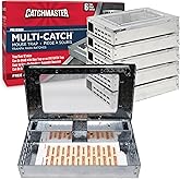 Catchmaster Pro Series Multi-Catch Mouse Trap 6-Pack, Humane Mouse Traps Indoor for Home, Rat Trap Outdoor with Replaceable G