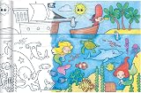 Avenue Mandarine Graffy Roll 5m Pirates & Mermaids Poster 90g 50cm Repeat view 2