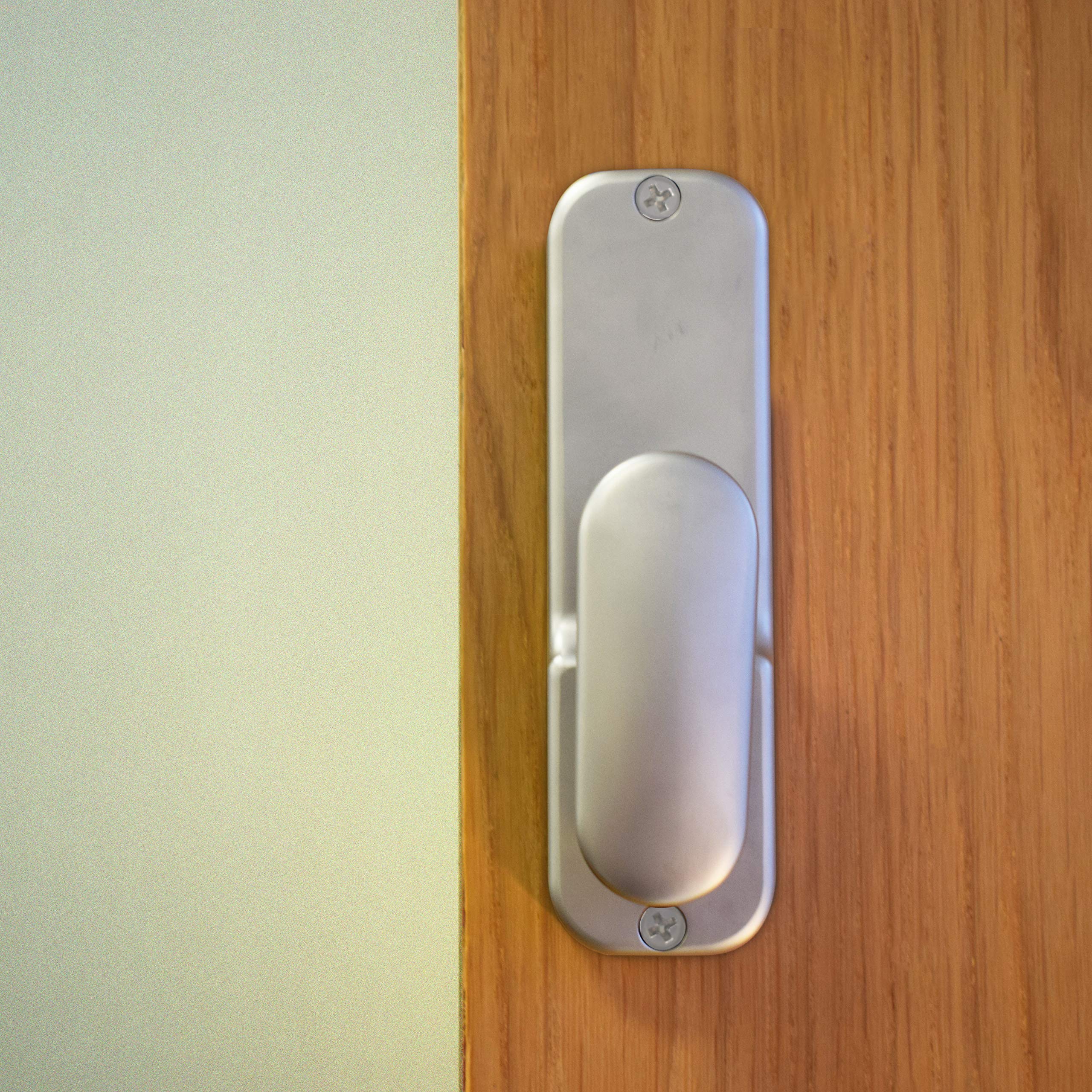 Yale PDL02SC Push Button Door Lock, Chrome Finish, Hold Open Function