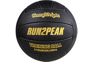 RUN2PEAK Heavy Weight Volleyball Ball Official Size 5 Setter Training Volleyballs PU Practice Volley Balls for Indoor Rebounder Equipment Setters Weighted Volleyball Setting Trainer