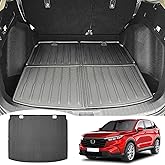 JTYZSM Rear Cargo Mat for 2023 2024 2025 Honda CRV Hybrid Cargo Liner All Weather TPE Anti-Slip Trunk Mat for 2023-2025 Honda CR-V Accessories (Fit 23-25 Hybrid Upper Deck)