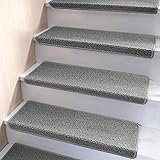 Brakki Bullnose Carpet Stair Treads, Non Slip Stair