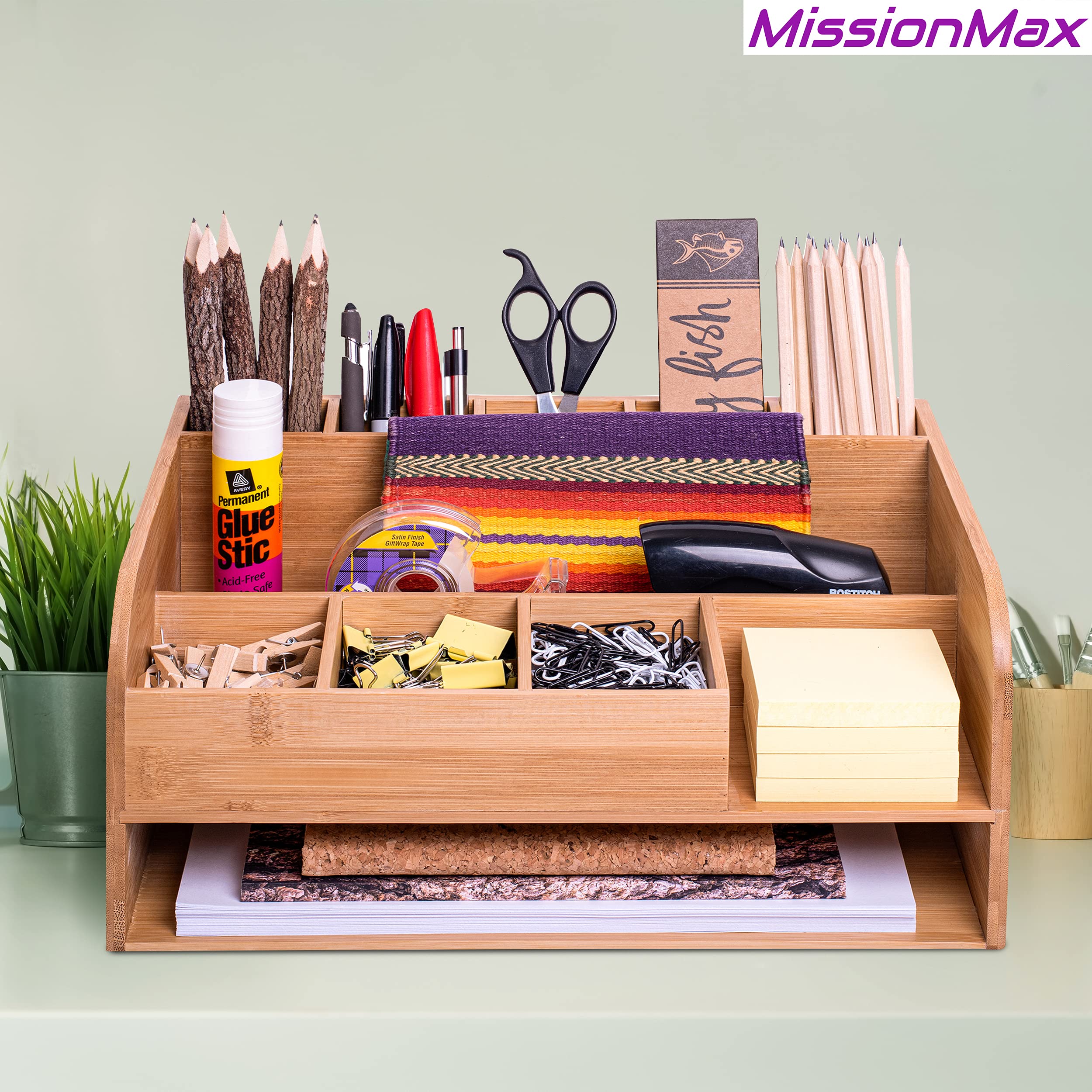 Bamboo Desk Organizer