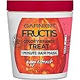 Garnier Hair Care Fructis Color Vibrancy Treat 1 Minute Hair Mask With Goji Extract, 13.5 Fluid Ounce