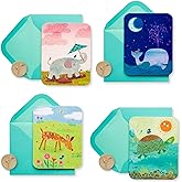 Papyrus Blank Note Cards with Envelopes, Animals (20-Count)