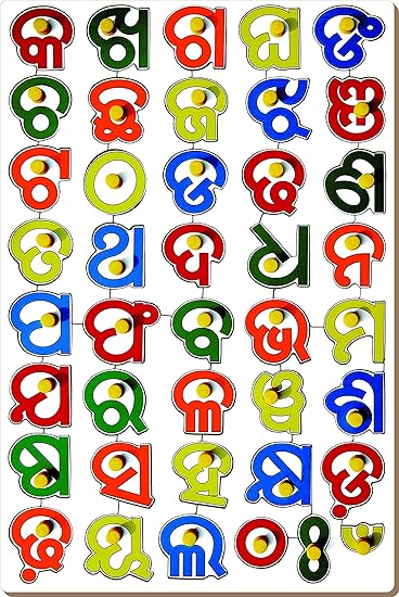 Little Genius Oriya Consonants with Knob