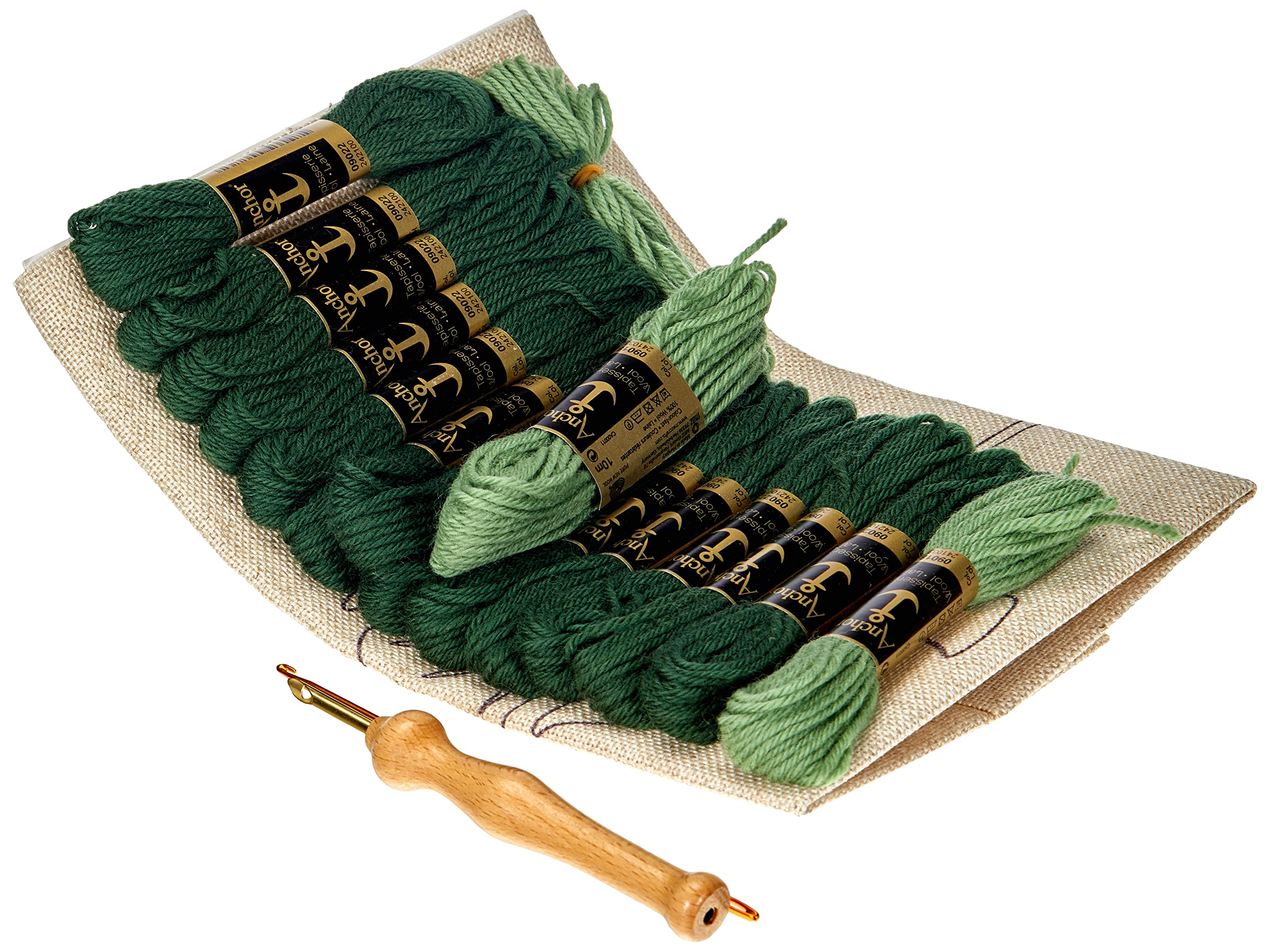 ANCHOR Cushion Canvas Kit, Cotton, Monstera Leaf, 28cm x 20cm