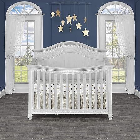 evolur madison crib antique grey mist