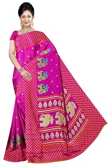 Winza Designer Womens Turky Silk Saree With Blouse (TRKS-9001)