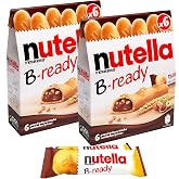 Nutella B-Ready Pack of 6 Bars Plus 1 Free Bar - Nutella Taste with Crispy Wafer Bars Filled with Nutella Spread and Puffed Wheat Crisps (2pk), 10.8644 Ounce