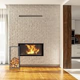Relaxdays Firewood Storage Stand Grey Metal Log Rack Indoor 80x34x25cm view 2