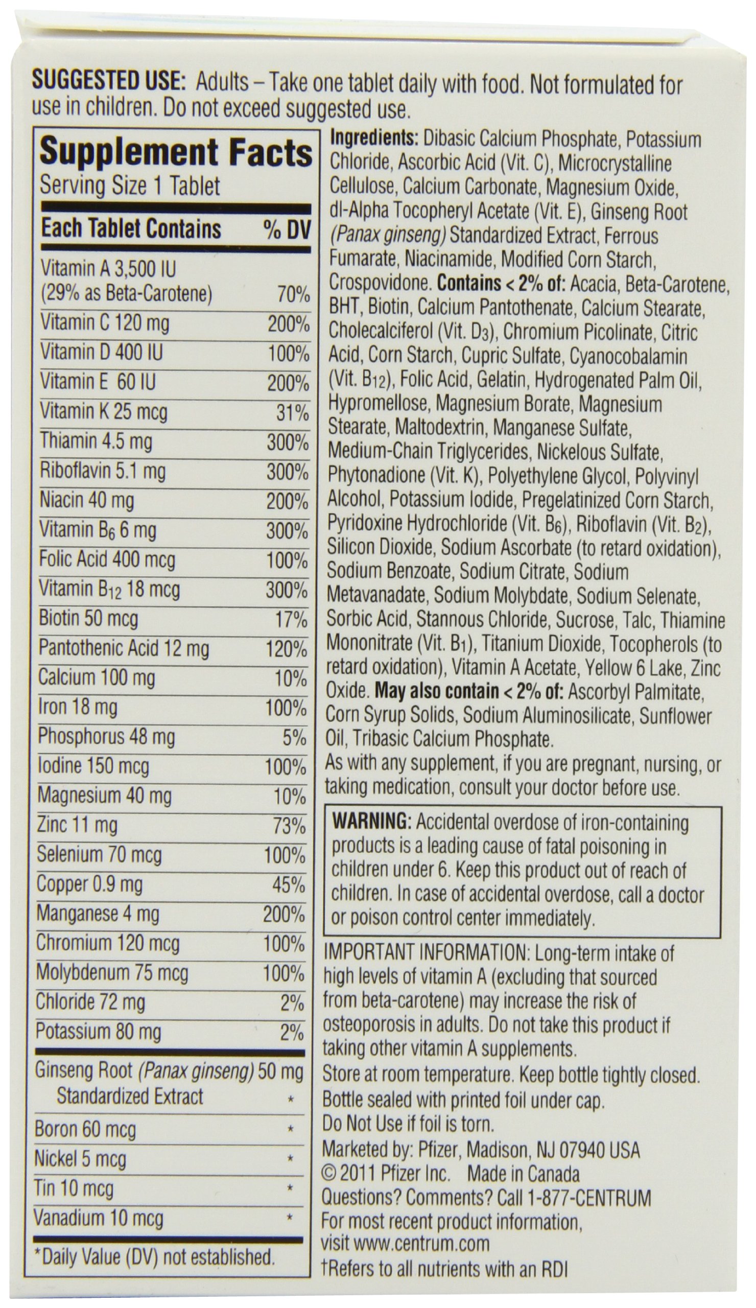 Centrum Specialist Energy (120 Count) Complete Multivitamin