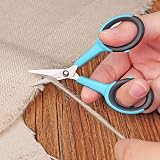 Asdirne Fabric Scissors Set 4pc Sharp Stainless Steel Blue Black Handles view 6