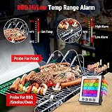 ThermoPro TP17H Digital Meat Thermometer with 4 Probes, Backlit view 5