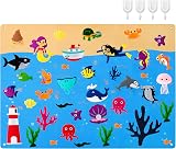 WATINC 45Pcs Sea Animals Felt Story Board Kit Ocean World 41.3x29.5 in view 2