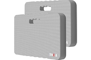 TOUA Kneeling Pad Thick Extra Large High Density Foam Comfort Kneeling Pad for Work Gardening Yoga Exercise Garden Knee Pad 2 Pack Gray