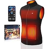 FIHOXU Women’s Heated Sweater Vest with 16000mAh Battery, Soft Knit Electric Heated Vest, App & Button Control