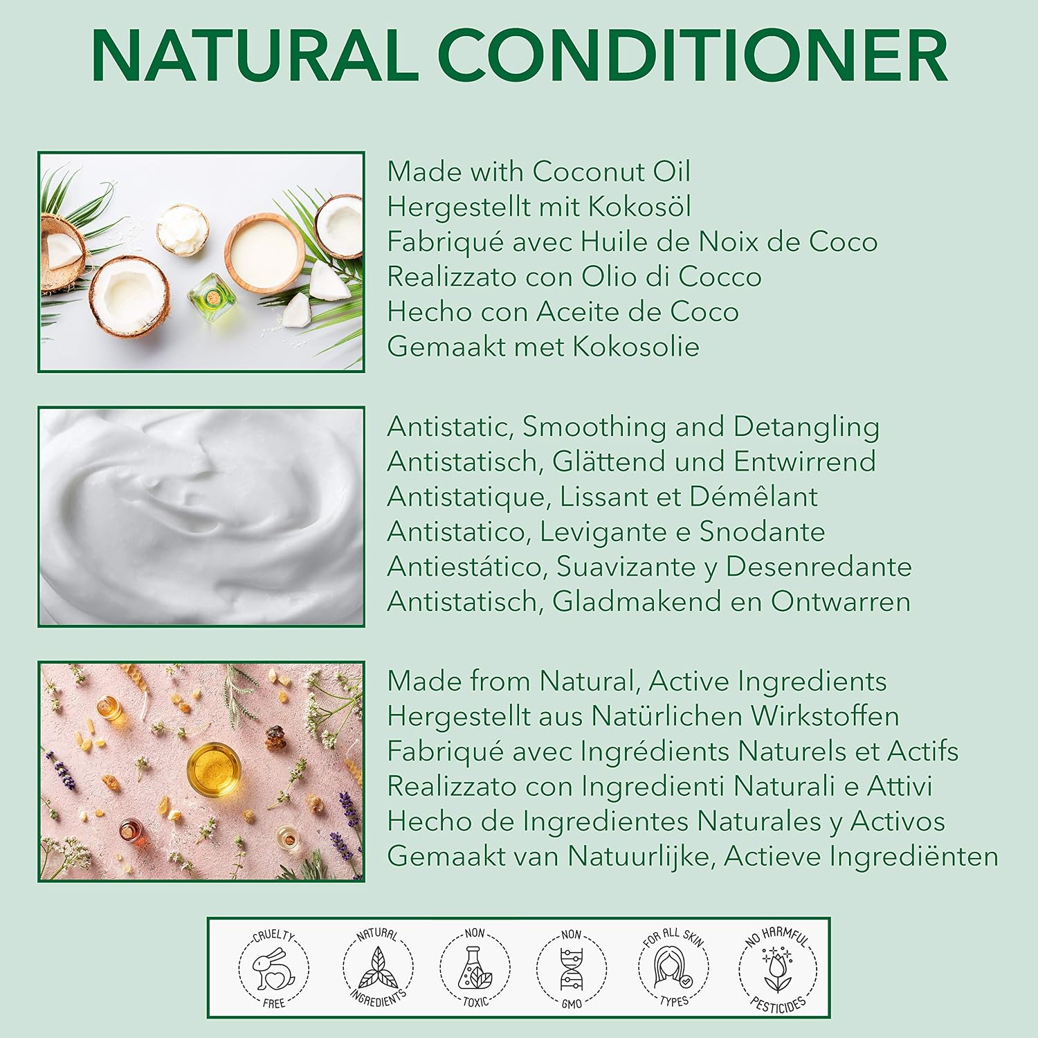 POO FREE Castor & Avocado Fortifying Conditioner, Density & Strength Formula, 99% Natural Origin, pH 5.5 Scalp-Neutral - Image 4