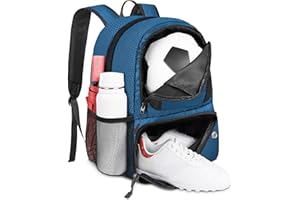YOREPEK Soccer Backpack, Lightweight Soccer Bag with Ball Holder, Sport Equipment Bags Fit Basketball Volleyball Training