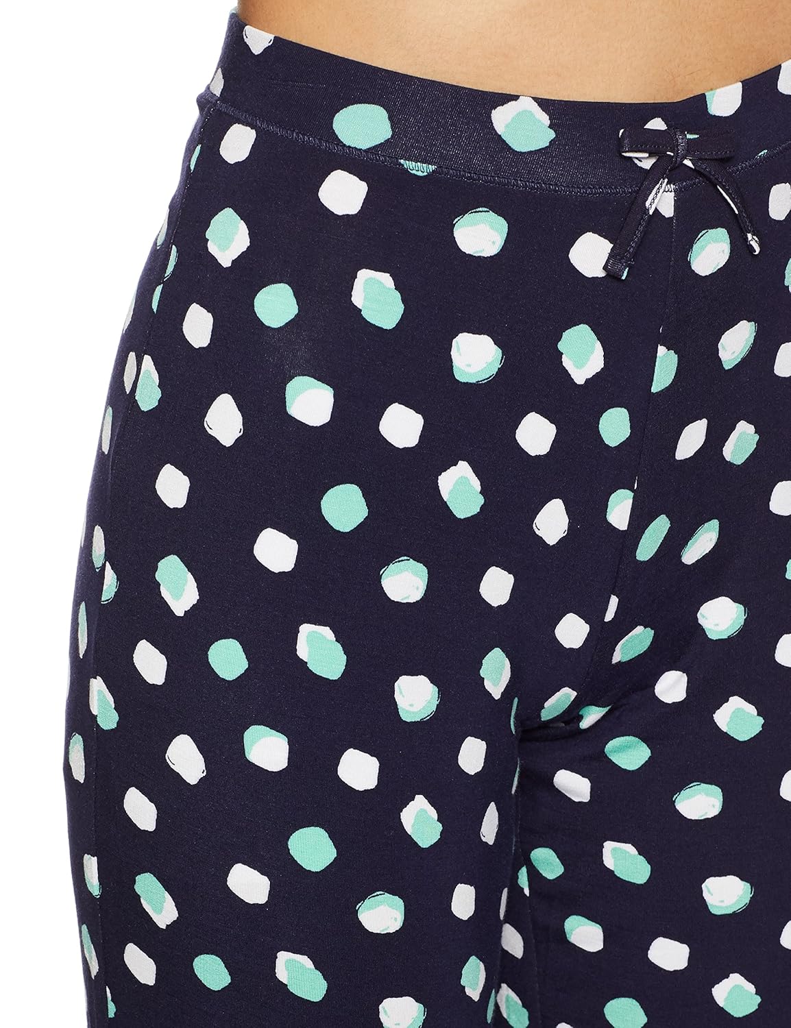 marks & spencer women's printed pyjama bottom (1276p_navy mix_m)