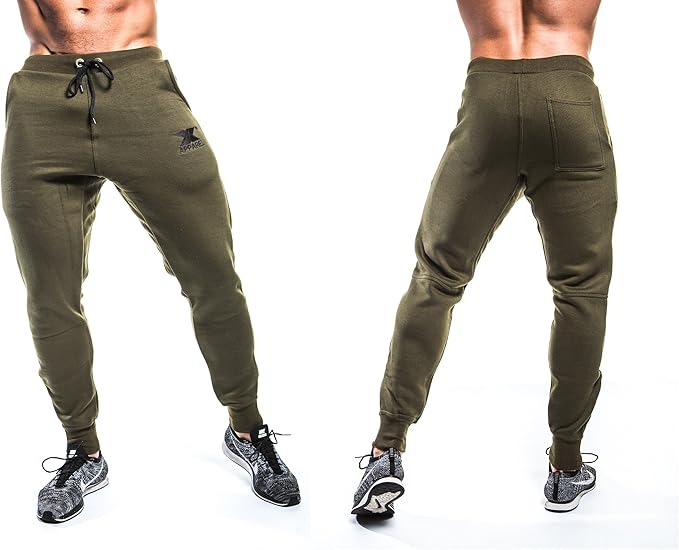 khaki jogging bottoms