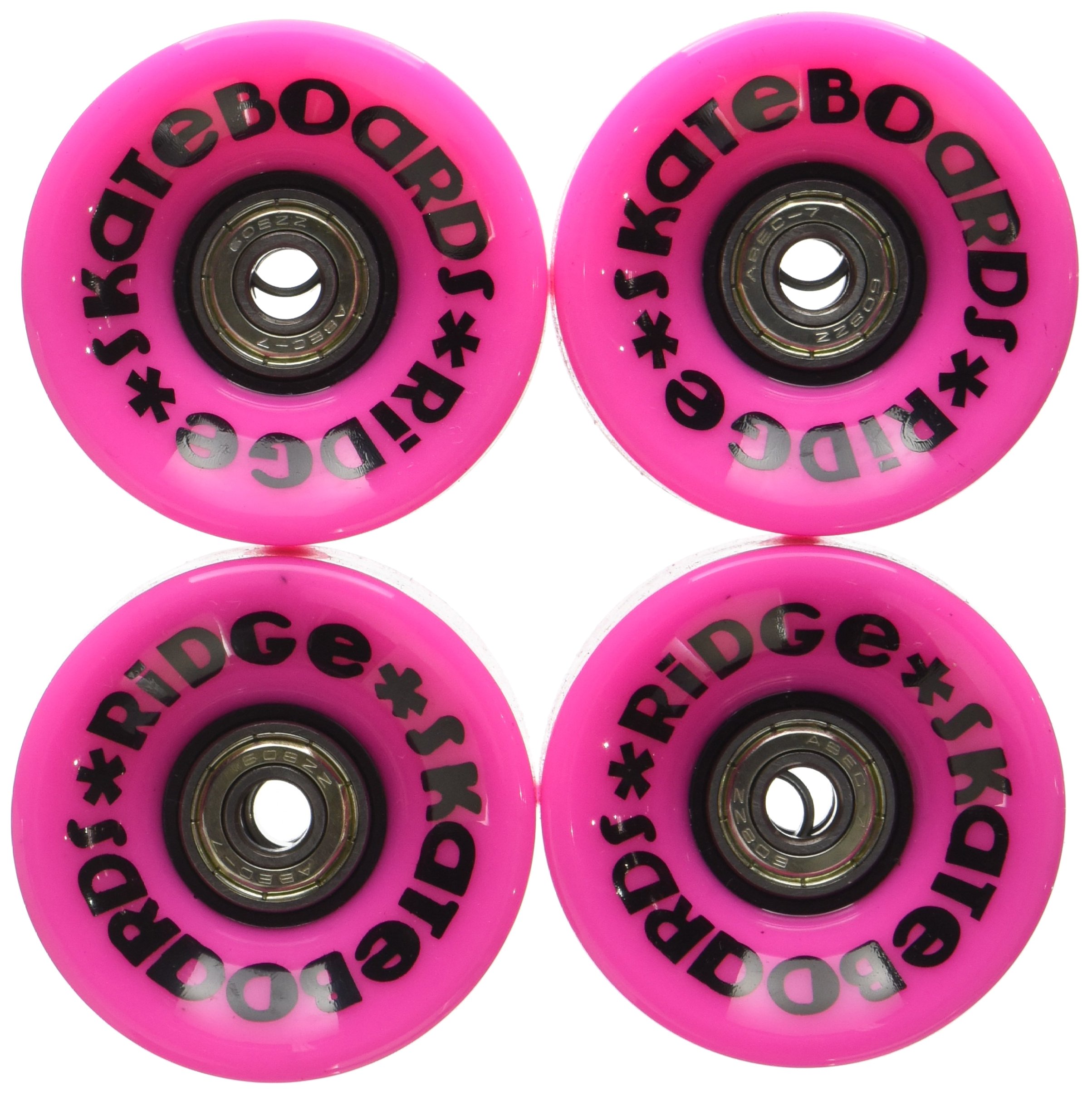 Ridge Skateboards Cruiser Skateboard Wheels - Pink, 59 mm