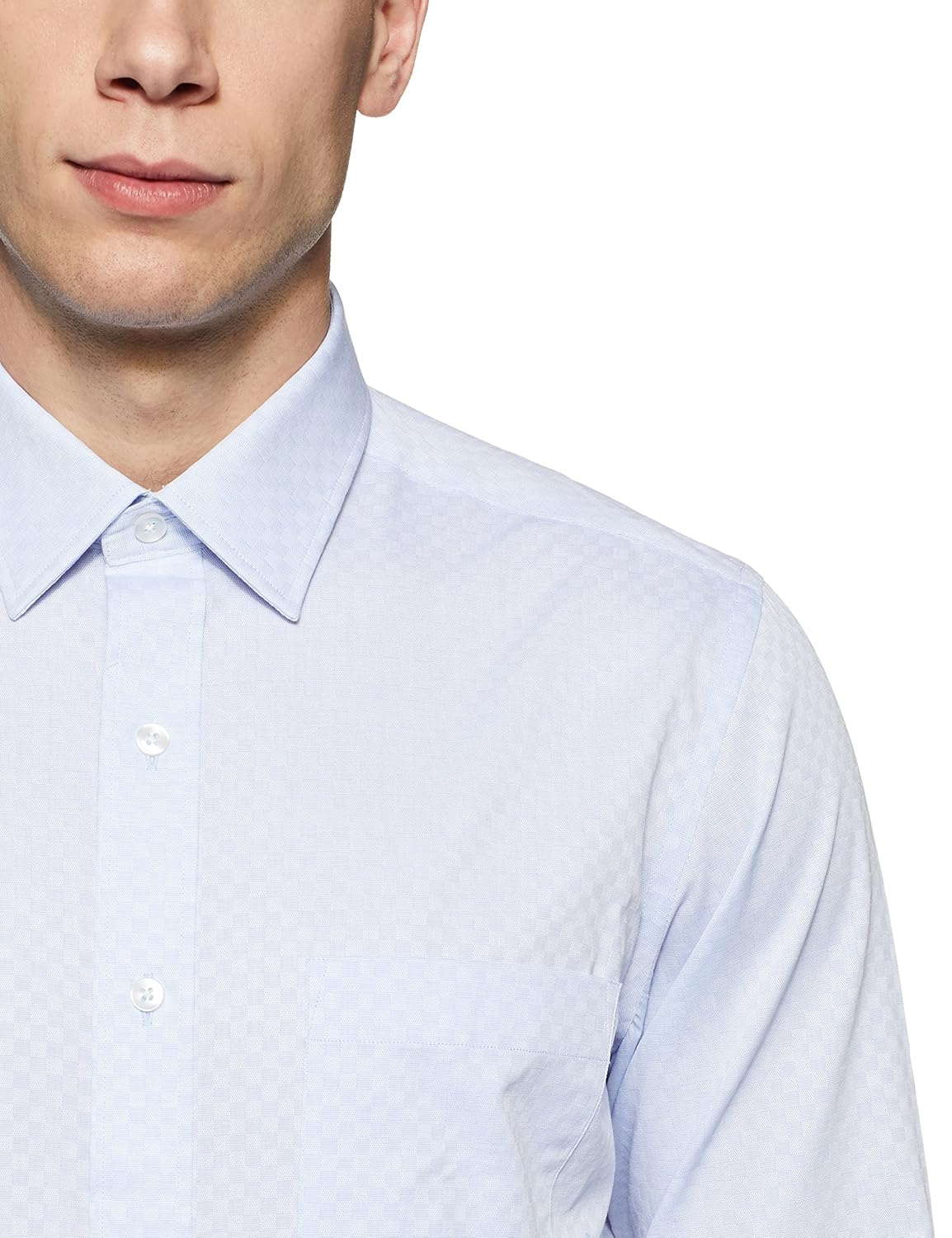 arrow men's checkered regular fit cotton formal shirt