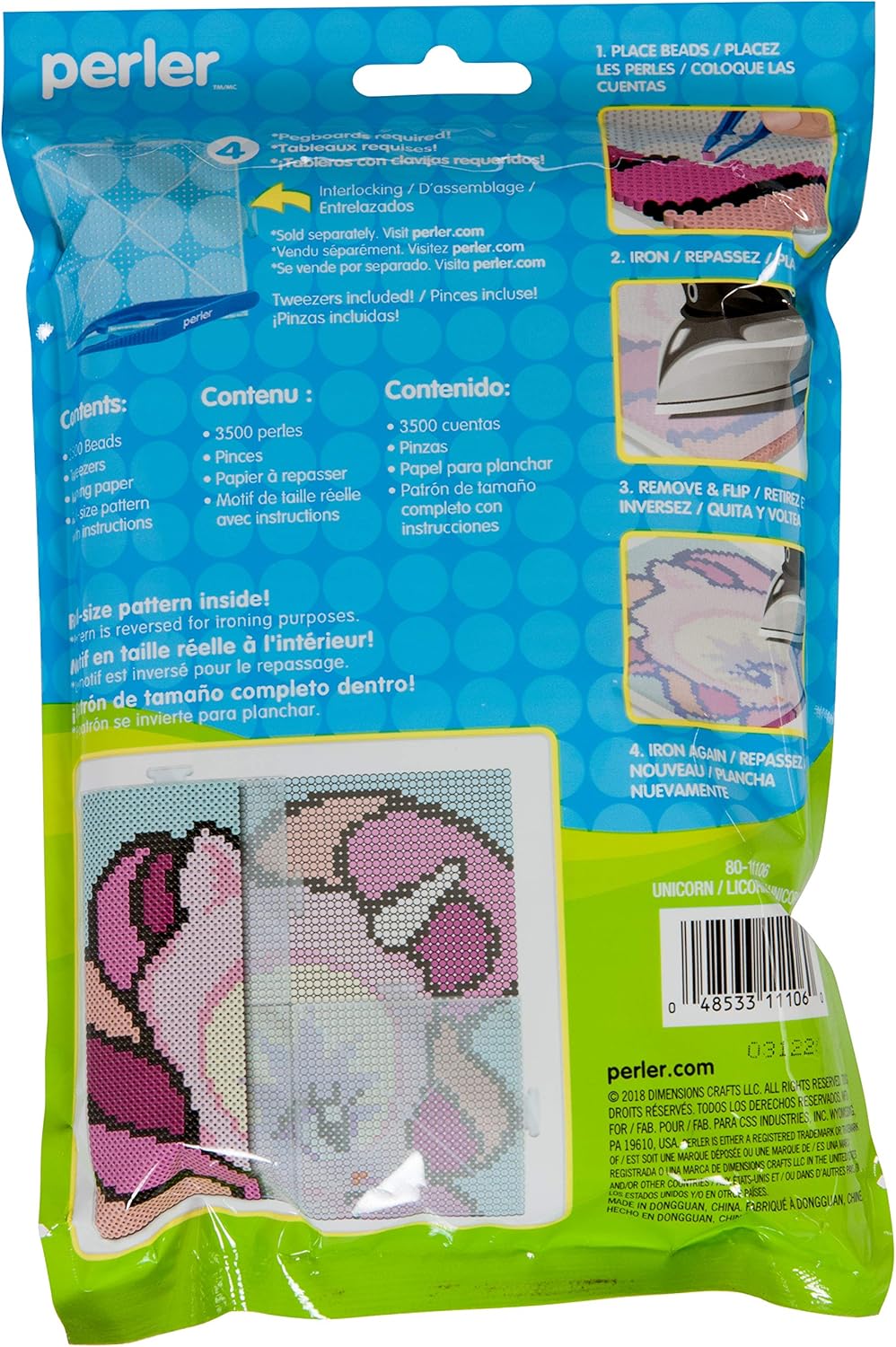 Perler Beads Girls Crafts Unicorn Fuse Bead Pattern Kit 3500pc Beading Jewelry Making Kolenik Beading Supplies