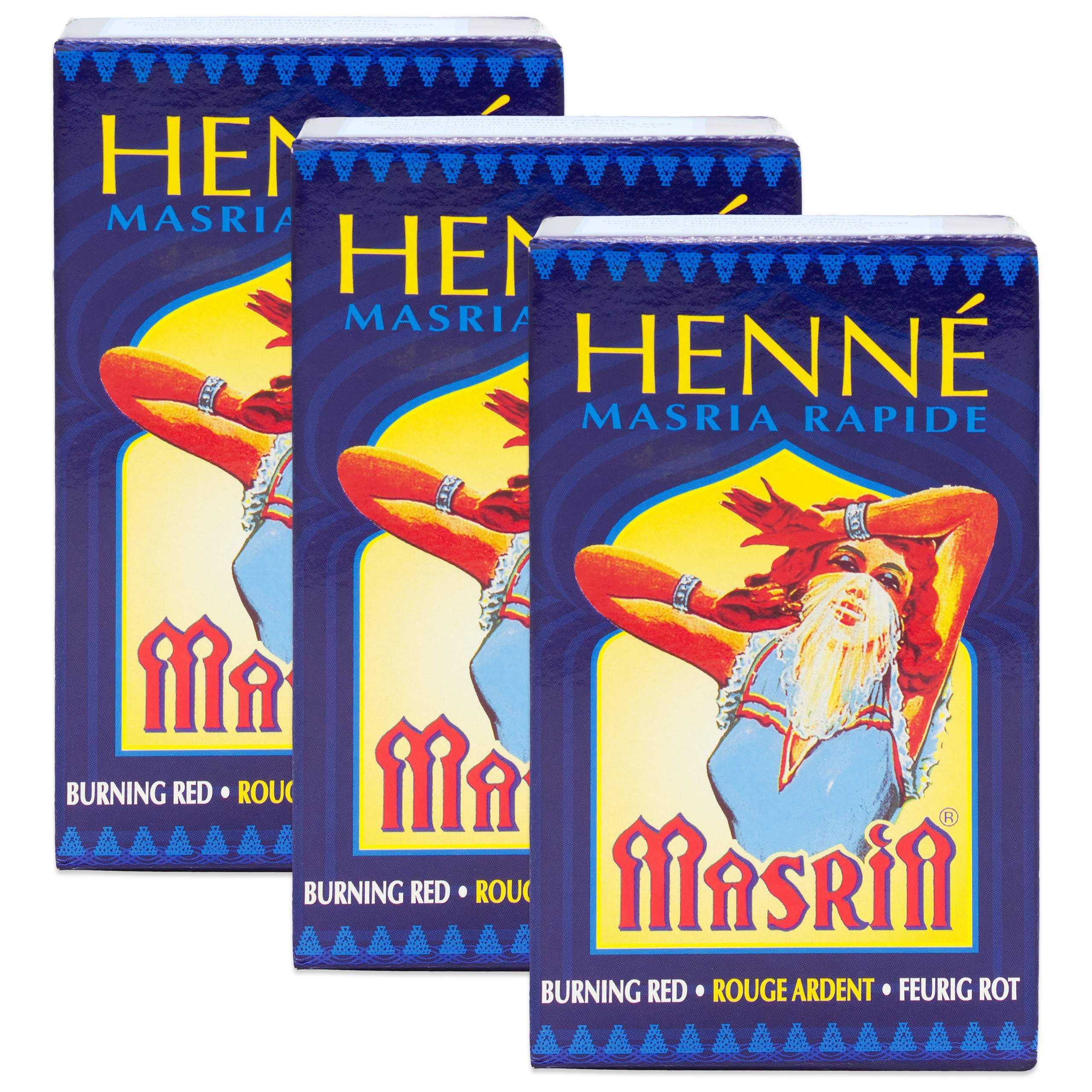 Henna Masria Feurigrot 3-Pack 3 x 90g