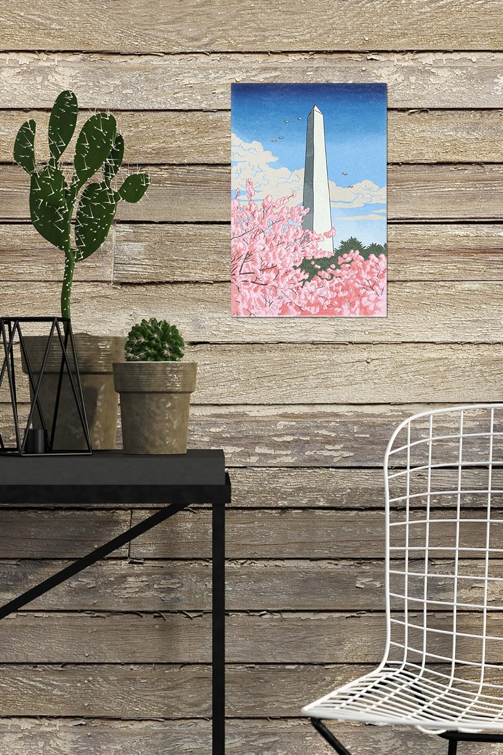 激安単価で ワシントンdc ワシントンモニュメント Cherry Blossoms 10 X 15 Wood Sign Lant 10x15w B0736c3by2 10 X 15 Wood Sign Documentation Luminesthemes Com