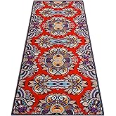 Heathyoga Non Slip Hot Yoga Towel, 100% Microfiber Non Slip Yoga Mat Towel for Hot Yoga, Pilates and Fitness, Exclusive Corner Pockets Design + Free Spray Bottle