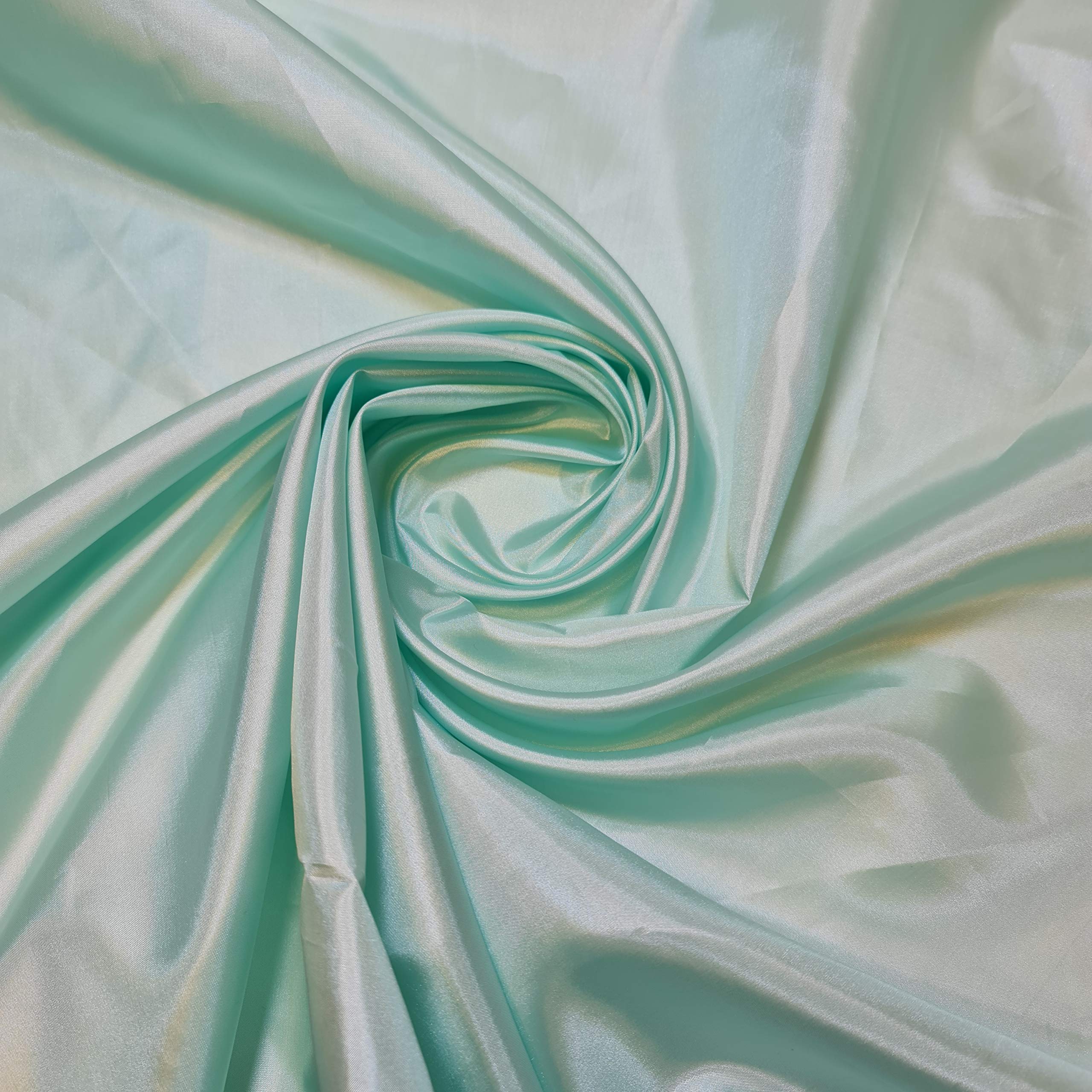 Habotai Dress Skirt Jacket Anti Static Lining Decor Fabric 150cm STH Available in 45 Colours (Mint, 2 Meter)