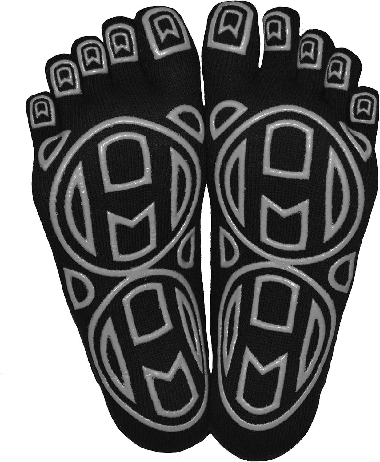 Mato & Hash 5-Toe Exercise"Barefoot Feel" Yoga Toe Socks With Full Grip: Clothing